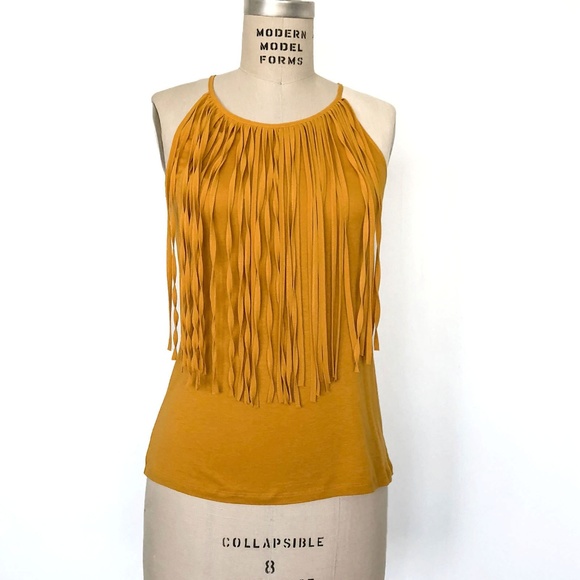 yellow fringe top